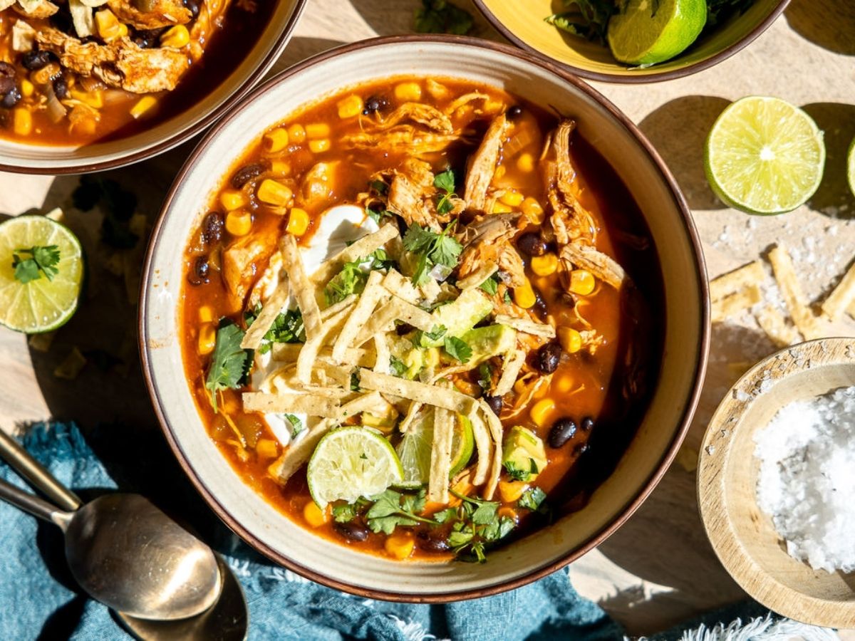 White Chicken Chili with Cilantro